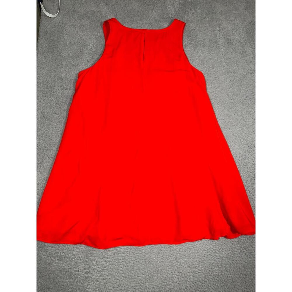 Crown &Ivy Dress Size Extra Large Red Sleeveless Round Neck Summer Chic Polished - Picture 9 of 11